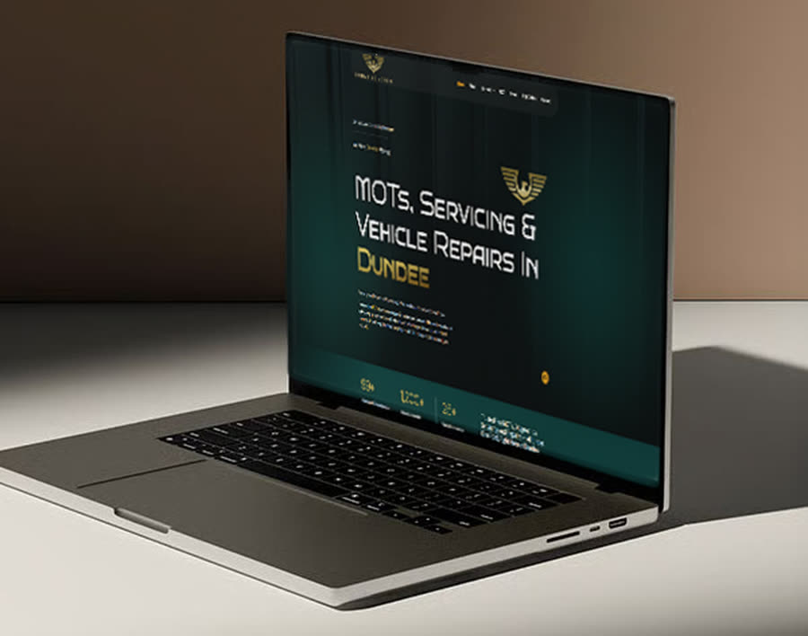 Tannadice Motors — website and brand work by Discovery Digital.